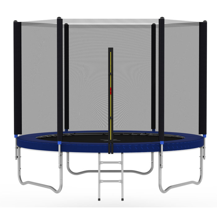 Freeport Park Heavy Duty 8' Above Ground Trampoline with Safety